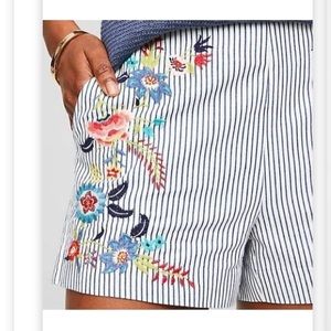 Embroidered shorts from Loft